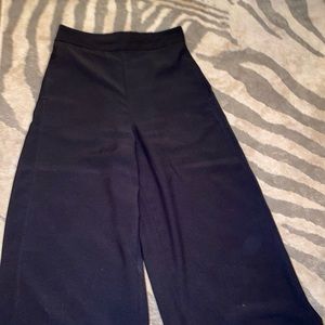 J crew black culottes pants size small